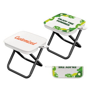 Customizable Portable Ultralight Iron <b>Folding</b> <b>Stool</b> Travel-friendly Small Bench Chair in Handbag-Style for Fishing Picnics - Product Image 1