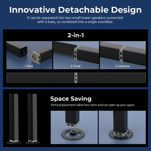 Migliori Soundbar Wireless/BT/Bluetooth per TV con Altoparlante per Film/Musica/Notizie con ARC/OPT/Telecomando - Product Image 5