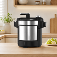 Machine à piler le Fufu électrique domestique 5L, automatique, avec bol antiadhésif, portable, 3 vitesses, moteur 850W, robot culinaire