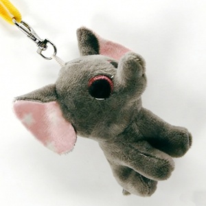 Customized Cute elephant plush keychain, cute elephant keychain, stuffed elephant <b>keyring</b>, <b>mini</b> elephant plush charm, - Product Image 2