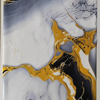 Feuille d'estampage à chaud dorée pour plafond en PVC, décoration intérieure