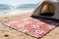 Tapis de pique-nique en plastique PP imperméable, design personnalisé, facile à nettoyer, écologique, antibactérien, tapis de voyage pour l'extérieur