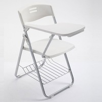 Chaise de formation pliable de style moderne avec table d'écriture pour salle de classe, projet scolaire, université, bureau à domicile