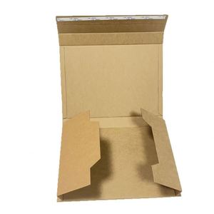 Caja de Cartón Plegable Plana Kraft Personalizada, Caja de Embalaje de Papel Marrón Reciclable para Regalos y Mercancía - Product Image 1