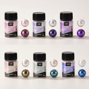 LEQU Happy And Fun Interference Powder, ensemble de 6 couleurs pour la résine, la peinture sur ongles et les fournitures d'artisanat - Product Image 2