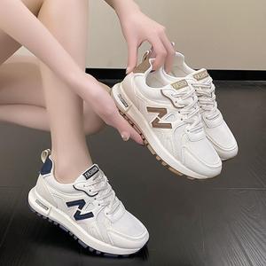 <span class=keywords><strong>Zapatillas</strong></span> Deportivas Casuales <span class=keywords><strong>Blancas</strong></span> para <span class=keywords><strong>Mujer</strong></span>, Transpirables, con Superficie de Malla, para Otoño, Primavera e Invierno - Product Image 5