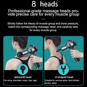 Gym professionnelle Fitness masseur musculaire profond pistolet Vibration corps et outil de Massage sportif facial - Product Image 5