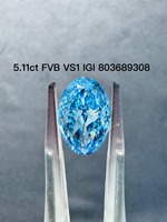 Diamant de laboratoire bleu fantaisie taille marquise, certifié IGI, HPHT CVD, diamant de laboratoire non monté pour la fabrication de bijoux