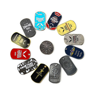 Gepersonaliseerde hondenpenning met aangepast logo, verguld, gepolijste zinklegering, emaille vlag, honden-id-tags - Product Image 6