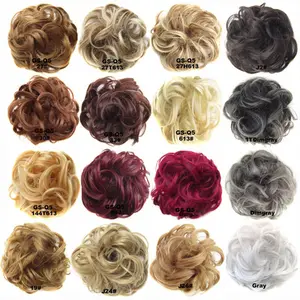 MYSURE chignon bun hair hair bun extensions synthetic hair chignon synthetic ponytails short french style