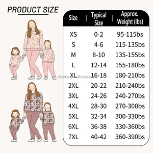 Ensemble assorti pour la famille en bambou Pull et leggings Impression personnalisée Logo de transfert de chaleur Tissu organique doux - Product Image 4