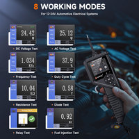 Testeur de circuit automobile ANCEL PB600, outil de diagnostic du système électrique 11-en-1 avec oscilloscope, multimètre, test d'injecteur