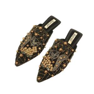 Finali strass <span class=keywords><strong>Sandali</strong></span> Donna Donna Donna estate scivoli mocassini stile 2025 <span class=keywords><strong>Sandali</strong></span> da Donna piatti da Donna - Product Image 1