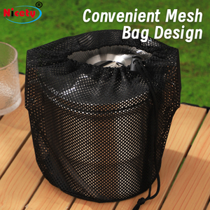 Ensemble de cuisine de camping en acier inoxydable 304, casserole et poêle portables avec sac de rangement pour la randonnée en plein air - Product Image 6