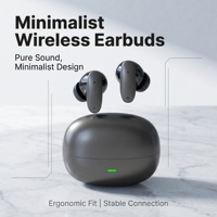 Écouteurs intra-auriculaires en gros, isolation phonique, respectueux de la peau, avec boîtier de charge portable pour PC, idéal pour cadeaux d'affaires, voyages, fitness et revente