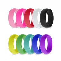 Bague en silicone sportive, accessoires de mode, service de découpe, matériau léger, souple et écologique Hongyu OT028