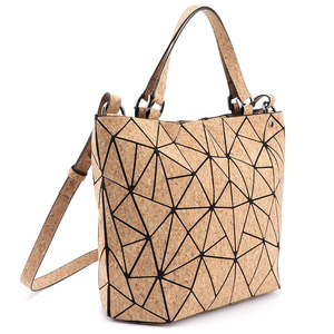 Borsa di sughero di tote della natura del modello geometrico di vendita caldo della borsa di nuovo disegno di modo per le <span class=keywords><strong>donne</strong></span> - Product Image 1