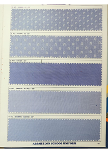 Tissu en denim tissé épais, respirant, teint uni, avec finition polie, pour robes, chemises et uniformes pour filles - Product Image 4