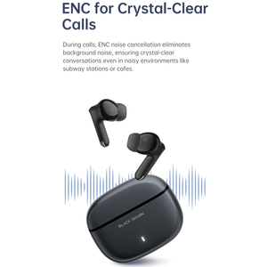 <span class=keywords><strong>Black</strong></span> <span class=keywords><strong>Shark</strong></span> T23 Écouteurs sans fil Bluetooth 5.<span class=keywords><strong>4</strong></span> TWS Écouteurs ENC Appel 40h Lecture Smart Touch Control Hi-Fi Audio Basses puissantes - Product Image 6