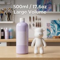 Peinture acrylique fluide professionnelle non toxique personnalisable 500 ml pour artisanat DIY Ours Violent