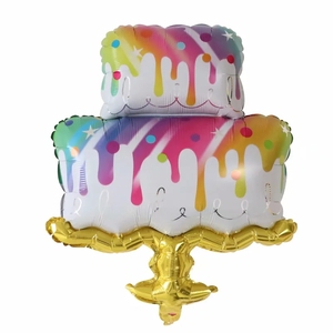 Grande <span class=keywords><strong>torta</strong></span> di <span class=keywords><strong>compleanno</strong></span> in alluminio <span class=keywords><strong>palloncini</strong></span> colorati <span class=keywords><strong>torta</strong></span> di <span class=keywords><strong>compleanno</strong></span> per bambini <span class=keywords><strong>palloncini</strong></span> di decorazione per feste - Product Image 6
