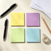 Blocs-notes autocollants multicolores économiques pour bureau, papier 75g, 50x50mm, 120 feuilles, index carrés, marque-pages, mémo