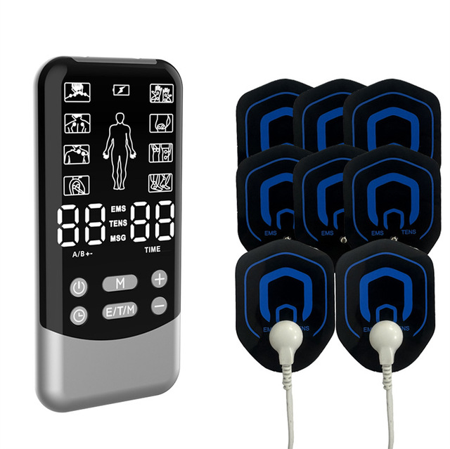 3 in 1TENS Machine and EMS Massager for Body Massager Back Massager with 8 TENS Pads
