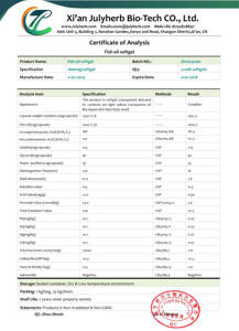 fabbrica di Julyherb in capsule sfuse di olio di pesce EPA180MG + DHA120MG Omega 3 softgels di olio di pesce 1000mg/softgels - Product Image 4