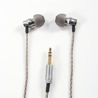 Écouteurs HiFi Miniatures Personnalisés en Aluminium 7075 N54 4,9 mm Dynamiques OFC Plaqués Argent 16 Ohm pour Audiophiles