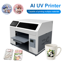 Fournisseur professionnel, prix bas, imprimante UV couleur CMYKW à tête unique XP600, imprimante UV à plat A3 de bureau