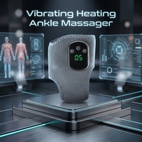 Fortschrittlicher Tauchstoff-Fußmassagegerät mit 3 Intensitätsstufen und 5 Temperaturstufen, Vibration+Wärme, USB-Aufladbar, 1800mAh Lithium-Akku