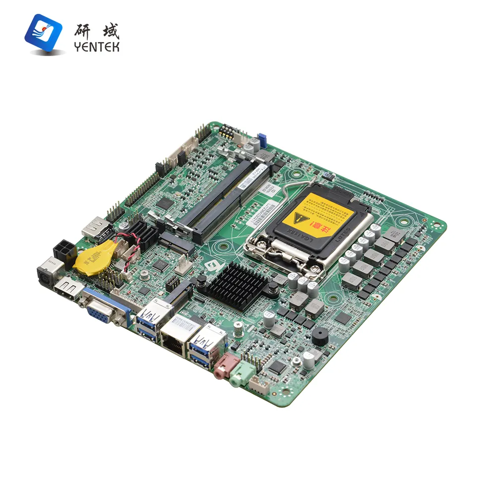 Mini ITX LGA1151 Intel Celeron/Pentium/Core i3/i5/i7 6-9th DDR4 LVDS HD VGA 1*8111H RJ45 scheda madre industriale mini itx