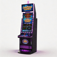 Gabinete para Juegos de 32 Pulgadas, Diseño Vertical Curvo, Acero Resistente, Personalizable en Inglés para el Mercado Brasileño, Sala de Juegos de Habilidad