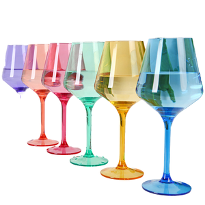 Coupe à vin <span class=keywords><strong>translucide</strong></span> rose de 480ml 16oz personnalisée en gros sans tige Tritan PP rose pour verres à champagne gobelets vin d'extérieur PS - Product Image 4