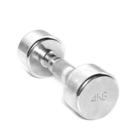 Ensemble d'haltères de musculation en acier chromé durable de 80 lb, antidérapant, pour usage domestique et commercial, unisexe, logo personnalisé disponible