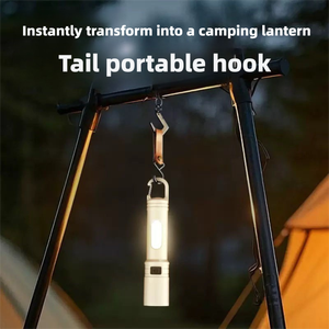 مصباح يدوي LED قوي ببطارية طويلة للغاية متعدد الوظائف ABS USB تصميم جديد خارجي مدمن مخدرات - Product Image 3
