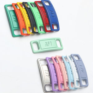 Cordones de zapatos AF blancos personalizados con hebilla de metal de aleación de zinc Candado de zapatos para zapatillas AF 1 Cordones Bolsa incluida - Product Image 3