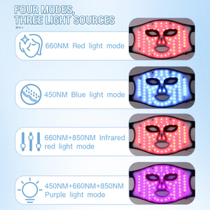 Silikon yüz kızılötesi kırmızı ışık tedavisi yüz için maske LED ışık terapisi maskeleri ile boyun cilt bakımı - Product Image 5