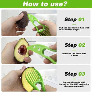 Wholesale New Avocado Slicer Peeling Pit <b>Fruit</b> Knife Pulp Separator Plastic Kitchen Cutting <b>Tools</b> Accessories - Product Image 2