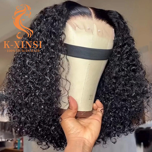 Perruques Lace Front en <span class=keywords><strong>Cheveux</strong></span> Humains Bouclés Pixie Kinky Curls avec Bords Pré-Pluckés, Dentelle HD, Vente en Gros Usine pour Femmes Noires - Product Image 3