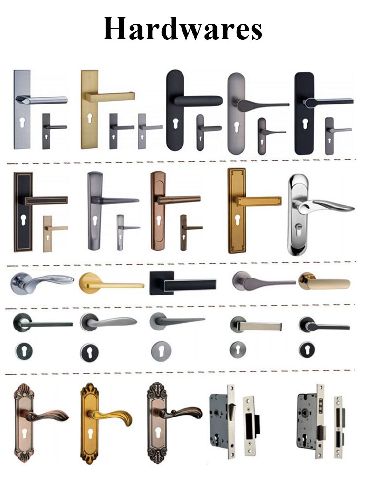 Waterproof Soundproof Cheap WPC Door Panel ABS/PVC/WPC Door for Hotel