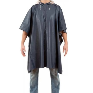 <span class=keywords><strong>Impermeable</strong></span> con Capucha Ajustable, Chaqueta <span class=keywords><strong>Impermeable</strong></span> de PVC y Poliéster con <span class=keywords><strong>Capa</strong></span> de Agua y Cinta Reflectante, Poncho para Lluvia - Product Image 4