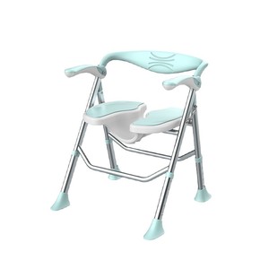 เก้าอี้อาบน้ำแบบพับได้ Zs อลูมิเนียมอัลลอยด์ รับน้ำหนักได้ 150 กก. กันลื่น สำหรับผู้สูงอายุ อุปกรณ์เพื่อความปลอดภัยในห้องน้ำ - Product Image 5