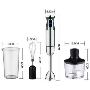 Home Kitchen 800W Stainless Steel Stick Electrical Appliances Blender Hand Set