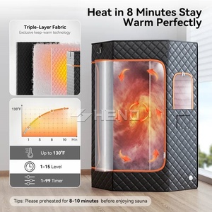Tente de sauna à vapeur personnelle - Matériel imperméable, 9 réglages de chaleur et minuterie automatique de <span class=keywords><strong>1</strong></span> heure - Product Image 5