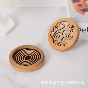 Bamboo <b>Incense</b> <b>Box</b> With Engraved Design For Aromatherapy Diffuser Use Customizable Size And Thickness Hand Made - Product Image 5