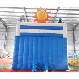 Tobogán Inflable de PVC de Grado Comercial para Parques de Diversiones, Tobogán Inflable Grande con Diseño de León, Doble Carril, para Uso en Seco y Mojado, en Venta - Product Image 4