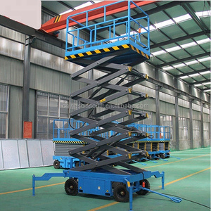 Xe nâng người dạng kéo cắt 300kg 18m, thiết kế nhỏ gọn, dùng cho vệ sinh tòa nhà, lắp đặt và bảo trì thiết bị. - Product Image 2