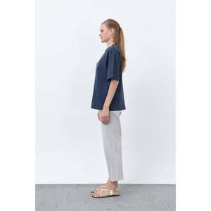 เสื้อยืดลายเป็ดสำหรับผู้หญิง ผ้าฝ้ายเจอร์ซีย์ 100% แขนปกติ ดีไซน์ระบายอากาศได้ดี - Product Image 2