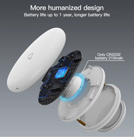 Détecteur de fuite d'eau TUOAN Tuya 75dB avec notification par application, capteur ZigBee pour l'application Tuya